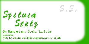 szilvia stelz business card